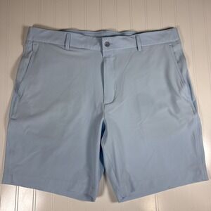 Walter Hagen Shorts Performance 11 Mens Sz 38 Light Blue Golf Moisture Wicking